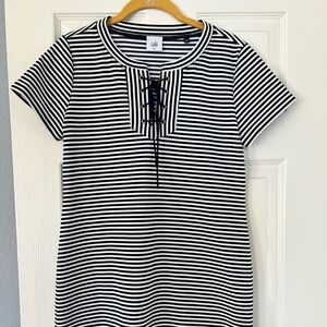 CAbi Navy and White Striped Dress 👗